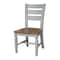 International Concepts Vista Ladderback Chairs, Set of 2, Hickory/stone C41-57P - alternate 1